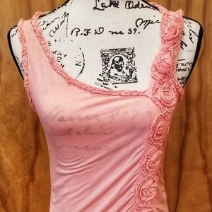 Kenar Blush Pink Tank Top Size Medium